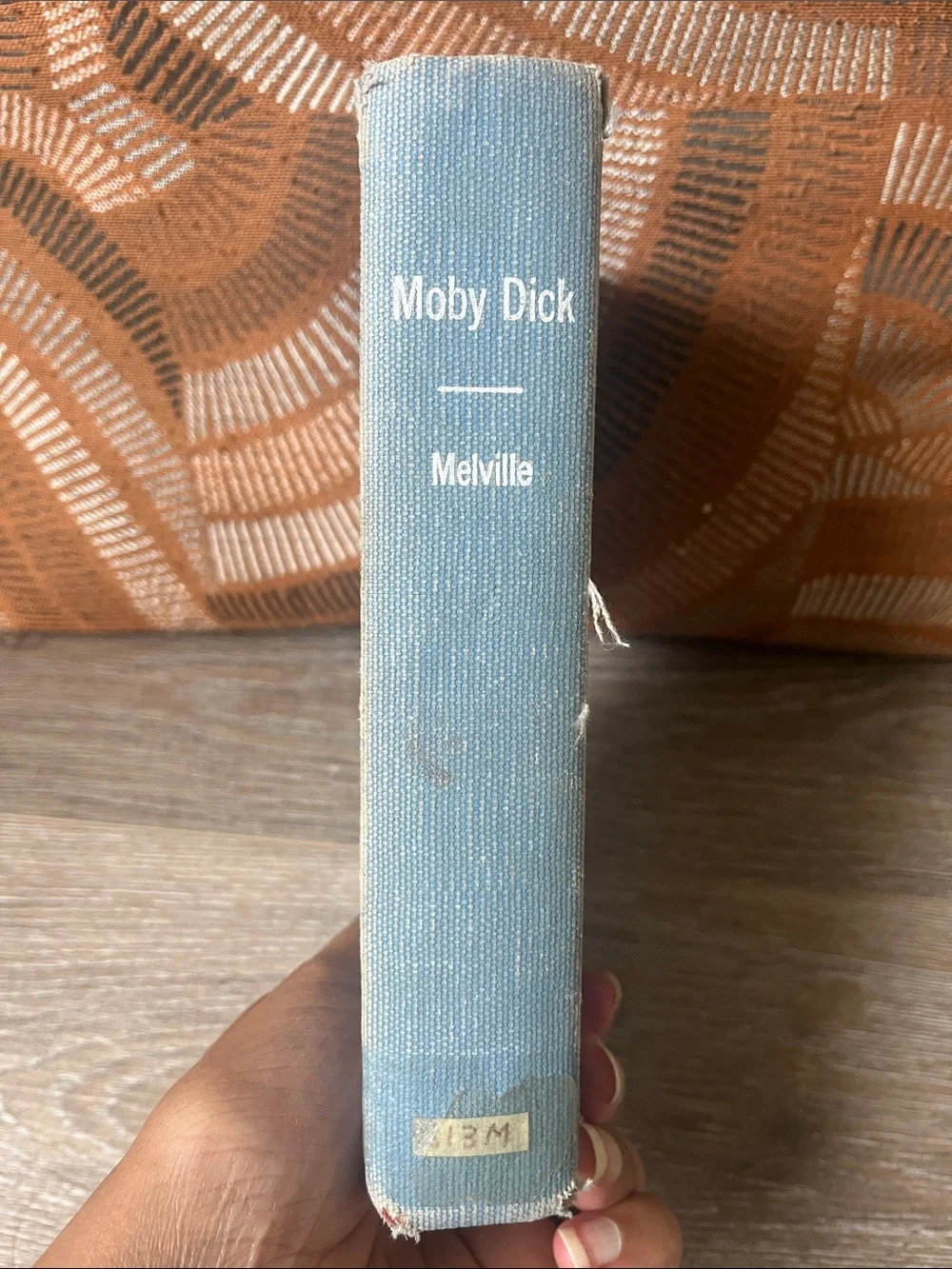 Moby Dick by Melville - Light Blue Cloth Hardcover 1950